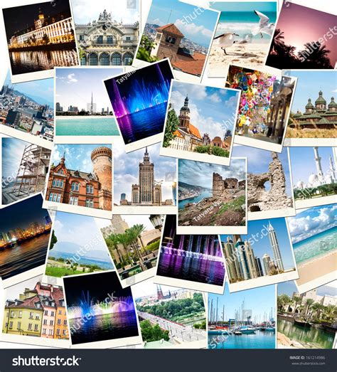 travel collage   cities stock fotografie