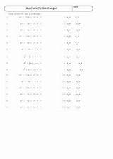 Gleichungen 4teachers Mathematik Lösen Quadratischen Hilfe Formel sketch template