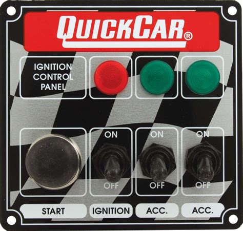 quick car ignition control panel  light  accessory switch bryke racing
