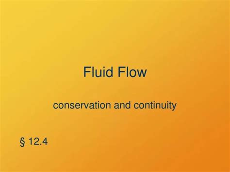 fluid flow powerpoint    id