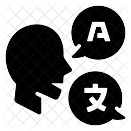 language icon   glyph style