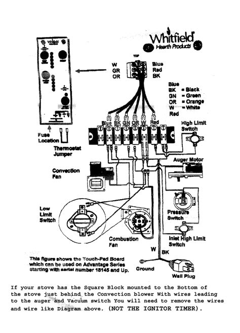 whitfield advantage pellet stove parts diagram wiring