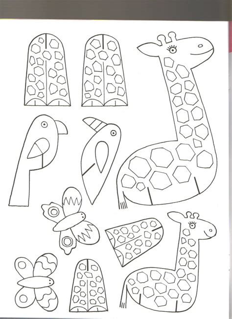 plantillas de animales  recortar preescolar colorear tus dibujos