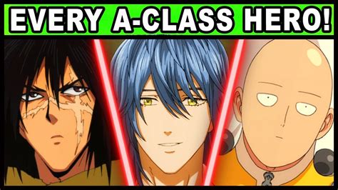 all a class heroes and their powers explained one punch man youtube