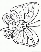 Butterfly Coloring 123coloringpages Animal sketch template