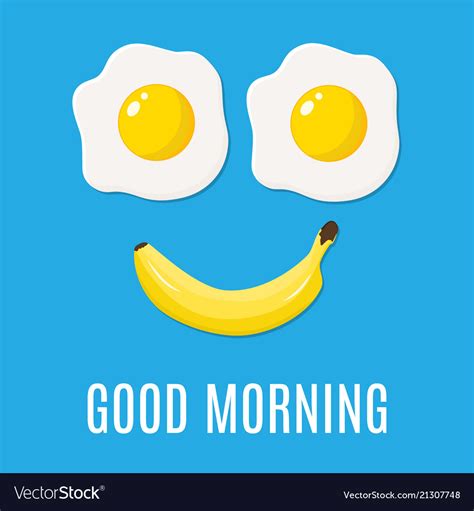 Good Morning Funny Concept Royalty Free Vector Image