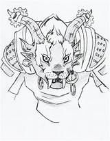Guild Wars Coloring Charr Gw2 41kb Mythical sketch template