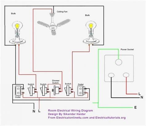 single phase house wiring diagram