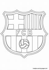 Barcelona Coloring Logo Pages Soccer Fc Messi Club Print Maatjes Barça Popular sketch template