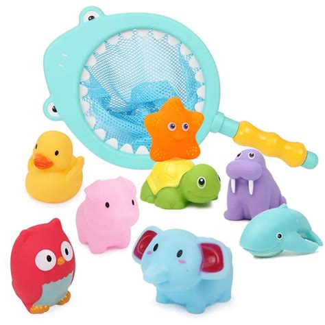 baby bath toys cute soft rubber float squeeze sound dabbling toys baby