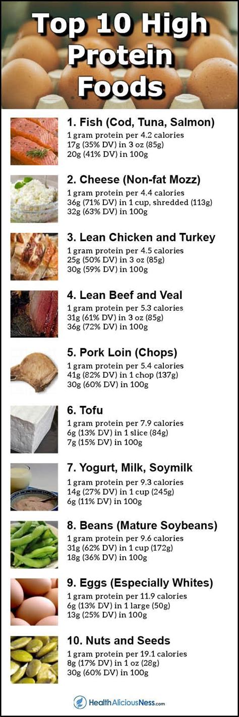 Top 10 Foods Highest In Protein Per Calorie High Protein Recipes