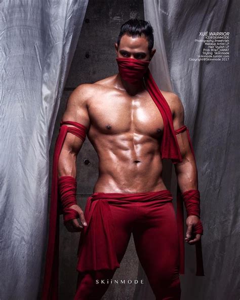 gorgeous asian hunks wearing only iconic costumes will