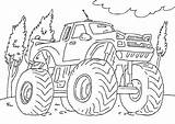 Monster Coloring Pages Trucks Truck Printable Cars Jumps Over sketch template