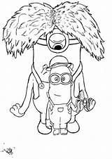 Coloriages Minions sketch template