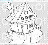 House Outline Barn Coloring Clipart Clip Illustration Royalty Rf Background Bnp Studio sketch template