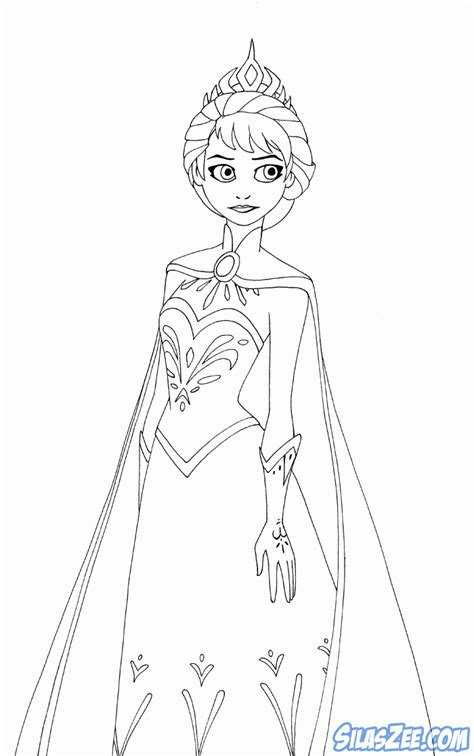 frozen coloring pages elsa coronation high quality coloring pages