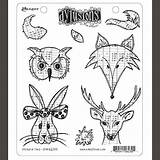 Dylusions Unmounted Tails Reaveley Dyan sketch template