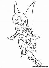 Coloring Secret Pages Wings Tinkerbell Color Sheets Disney sketch template