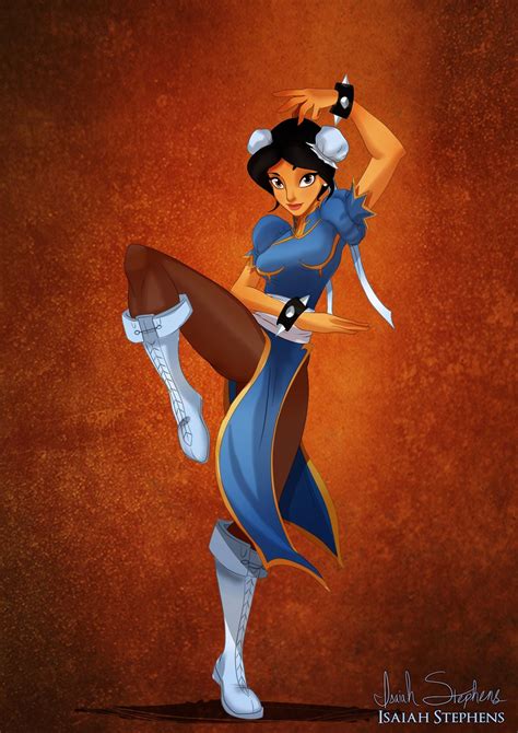 Jasmine As Chunli By Isaiah Stephens Disney Characters Halloween