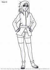 Naruto Karin Step Draw Drawing Tutorials sketch template