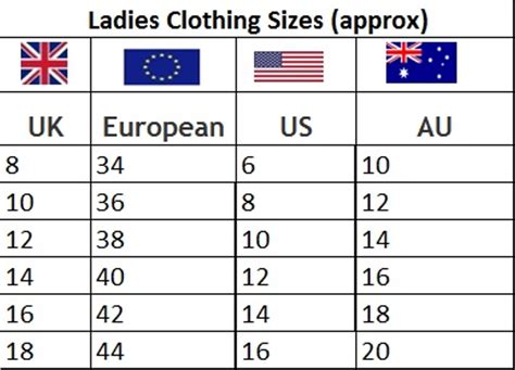 ladies international clothing size guidejpg  thingimijigs