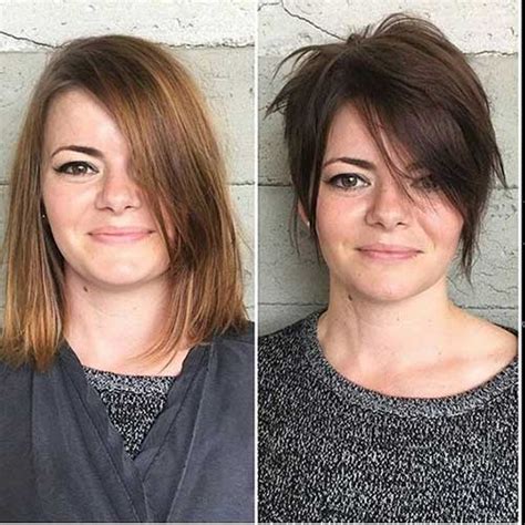 25 pretty short haircuts for chubby round face short