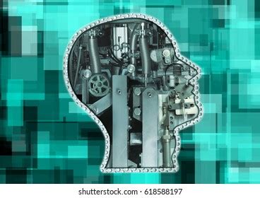 head built mechanical components stock illustration  shutterstock