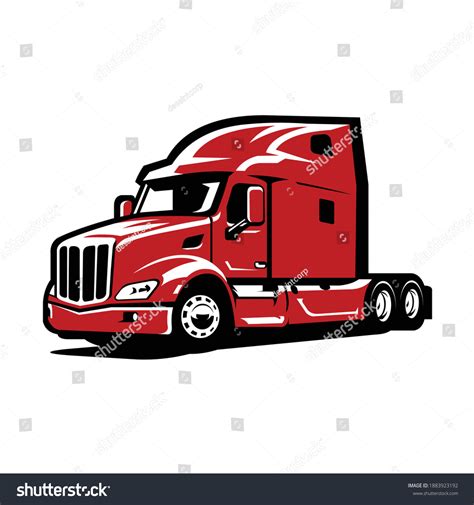vectores de freightliner trucks vectores imagenes  arte vectorial de stock shutterstock