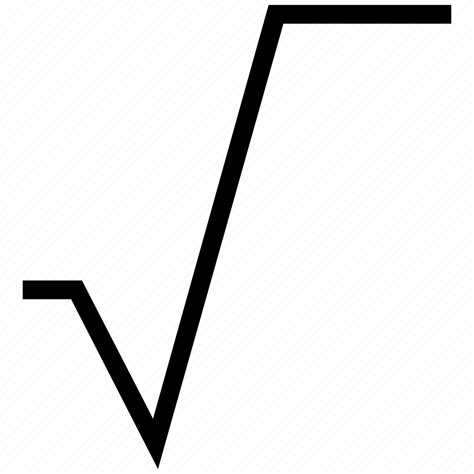 math sign mathematics root symbol square root icon   iconfinder
