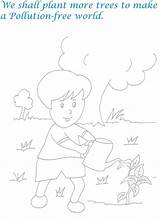Coloring Pollution Kids Pages Children Printable Land Environment Drawing Water Childrens Plant Library Clipart Trees Print Air Sketch Getcolorings Comments sketch template