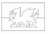 Welsh Flag Colouring Sheet Tes Resources sketch template