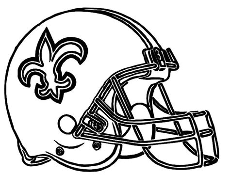 orleans saints coloring page coloring home