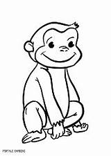 Colorare Disegni Bambini Scimmiette Portalebambini Scimmie sketch template