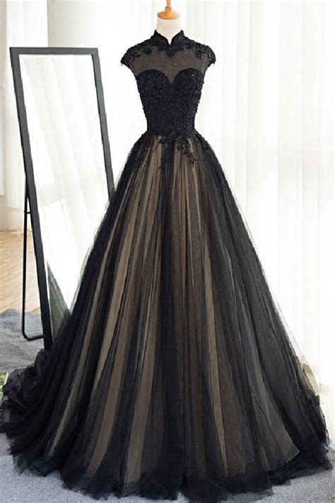 cheap prom dresses by sweetheartdress · black tulle cap