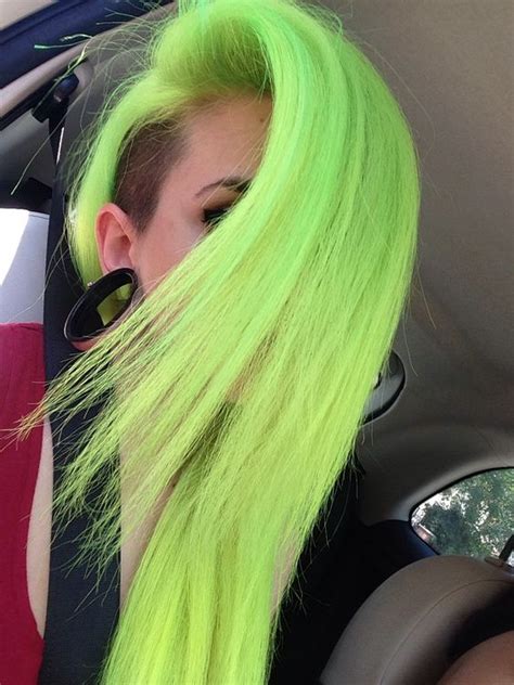 Bright Hair Colors Hair Styles Bright Hair Colors Neon Green Hair