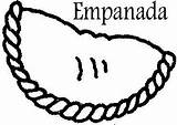 Empanadas Pintar Empanada Laminas Tradicion Patria Imagui Horno Queso Enero sketch template