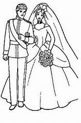 Novios Sposa Spose Pareja Prinz Brautpaar Hochzeitspaar Noivas Colorea Parejas Malvorlage Iluminar Persone Evlilik sketch template