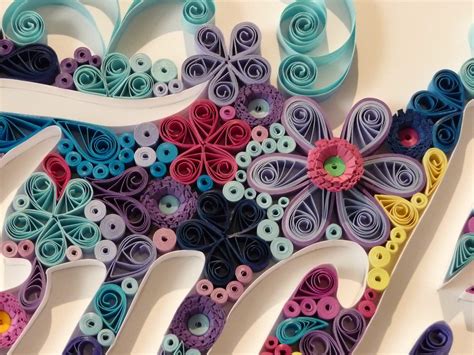 quilling  kath hand crafted paper quilled wall art