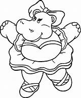 Coloring Pages Hippo Animal Hippos Printable Color Humpty Dumpty Clipart Cliparts Sheets Kids Hula Girl Cartoon Library Dancing Comments Animals sketch template