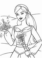 Barbie Coloring Pages Princess sketch template