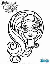 Barbie Coloring Pages Super Face Hero Printable Color Superhero Kids Drawing Printables Print Getdrawings Head Girls Choose Board Hellokids sketch template
