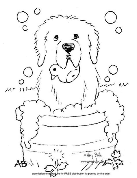 newfoundland dog coloring page  file include svg png eps dxf