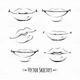 Lip Boca Desenhar Mustache Boli Expressions Tk sketch template
