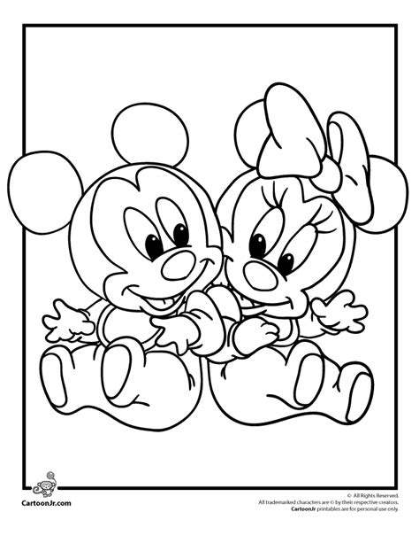 disney baby character coloring pages coloring home