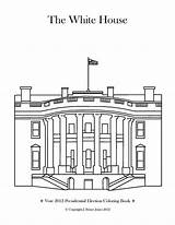 Coloring House Presidential Pages Colouring Book sketch template