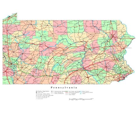 Maps Of Pennsylvania Collection Of Maps Of Pennsylvania State Usa