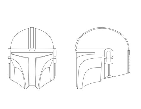 printable mandalorian helmet template printable templates