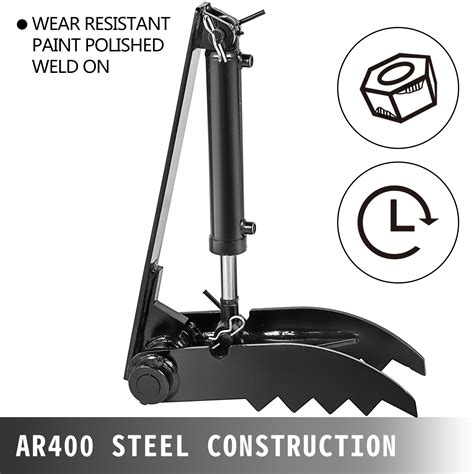 business industrial heavy equipment attachments vevor backhoe thumb heavy duty hydraulic