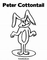 Coloring Cottontail Peter Pages Printable Popular Noodle Coloringhome sketch template