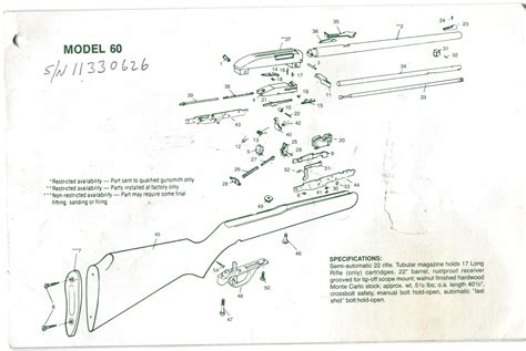 marlin model  parts diagram